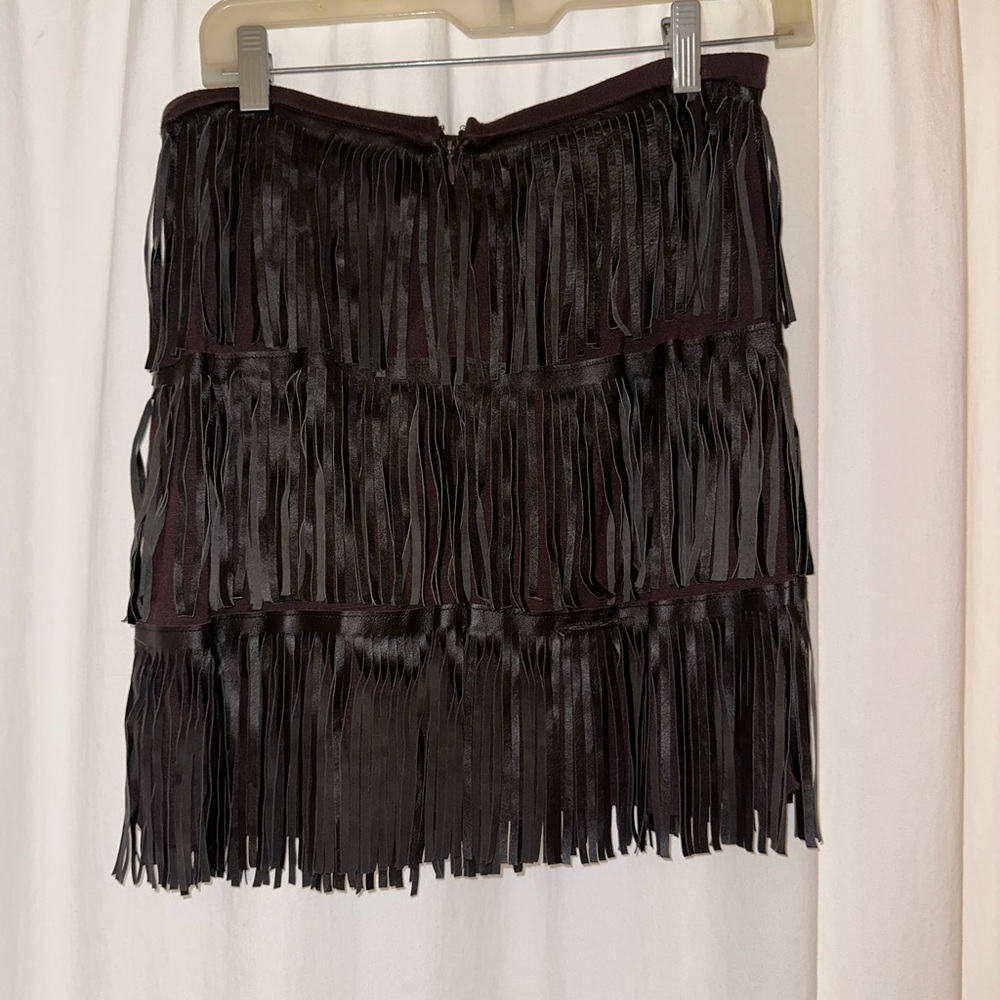 Brown Fringe Skirt Size Small